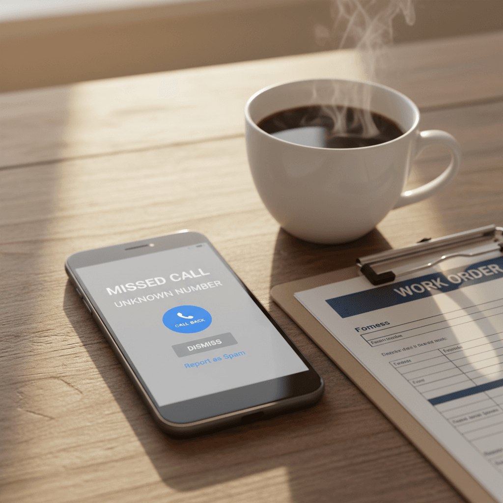 Missed call recovery system on smartphone